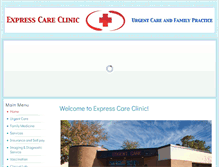 Tablet Screenshot of express-careclinic.com